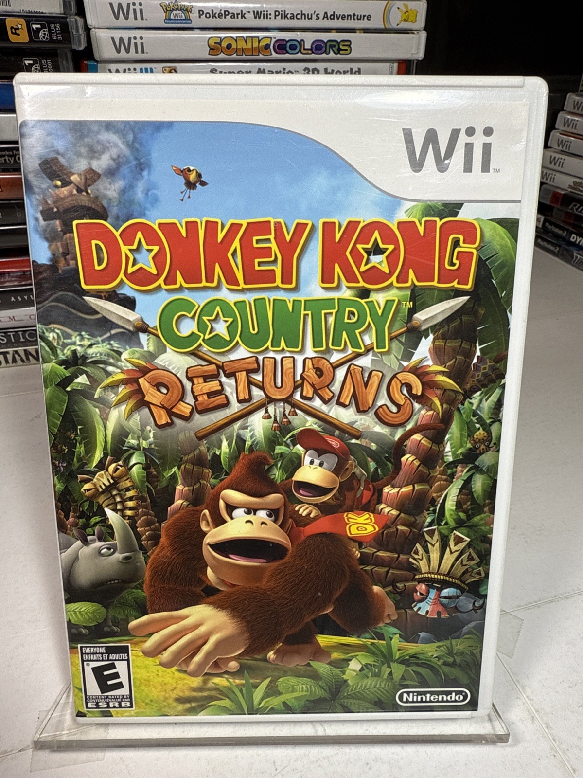 Donkey Kong Country Returns (Nintendo Wii, 2010) COMPLETE disk/case/manual
