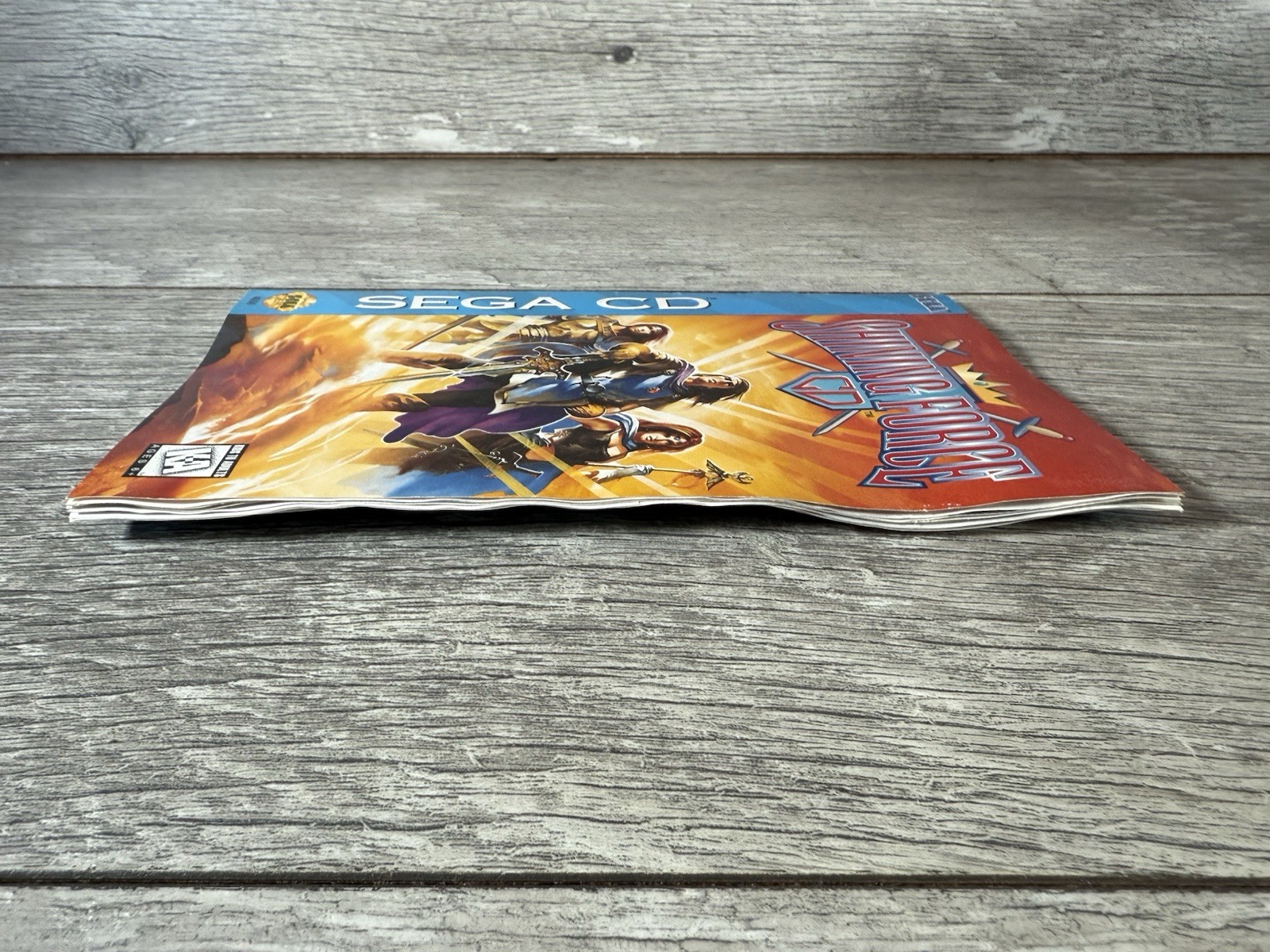 Shining Force CD (Sega CD, 1994) Authentic & Complete w/ Reg Card (Water Damage)