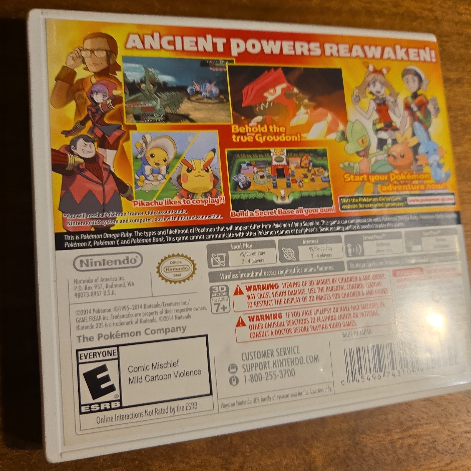Pokemon Omega Ruby – BONUS Variant -Original Case -NO GAME, No Inserts