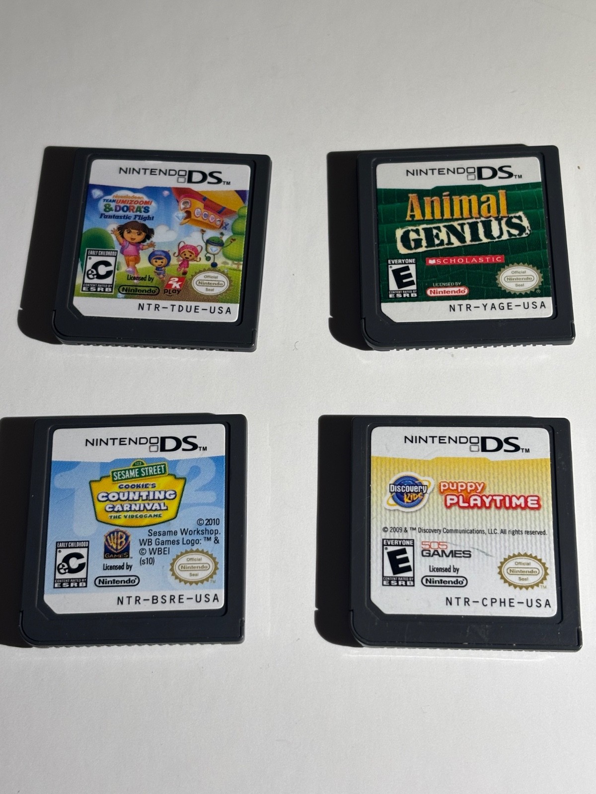 Nintendo DS Games Lot Team Umizoomi Dora Sesame Street Discovery Kids