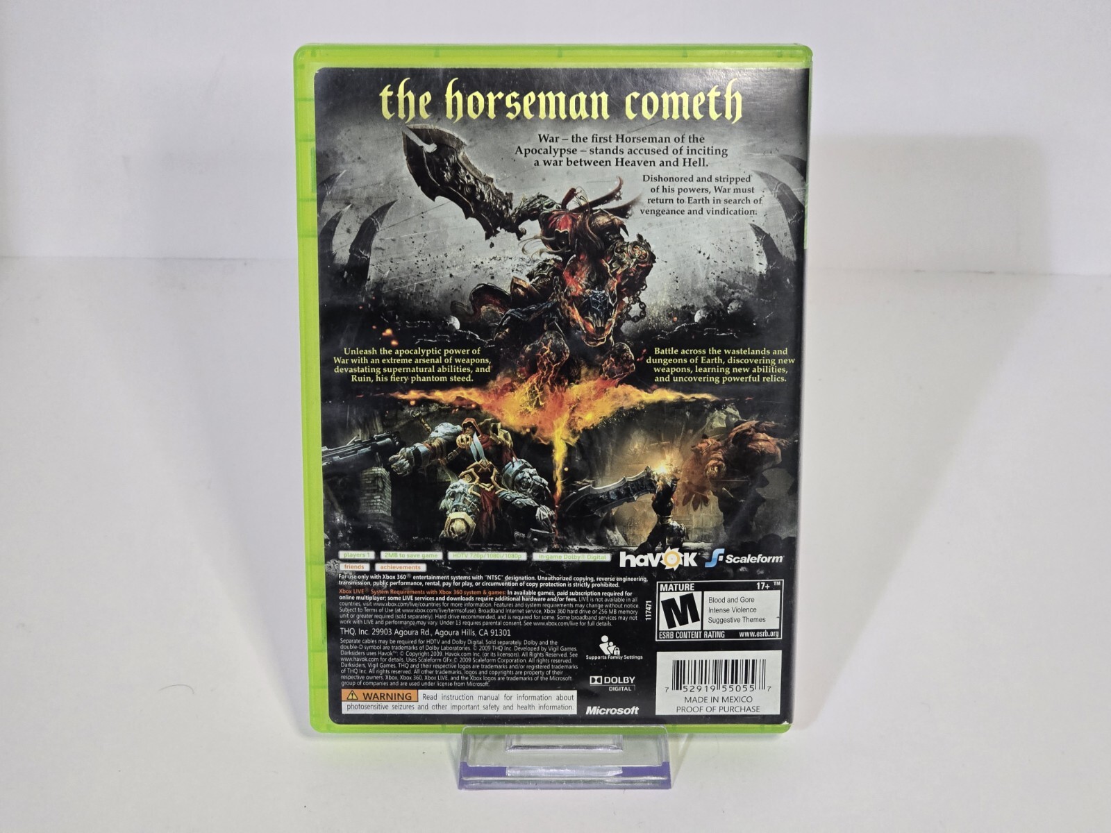 Darksiders (Microsoft Xbox 360, 2010) CIB Signed Copy Joel Mad Madureira