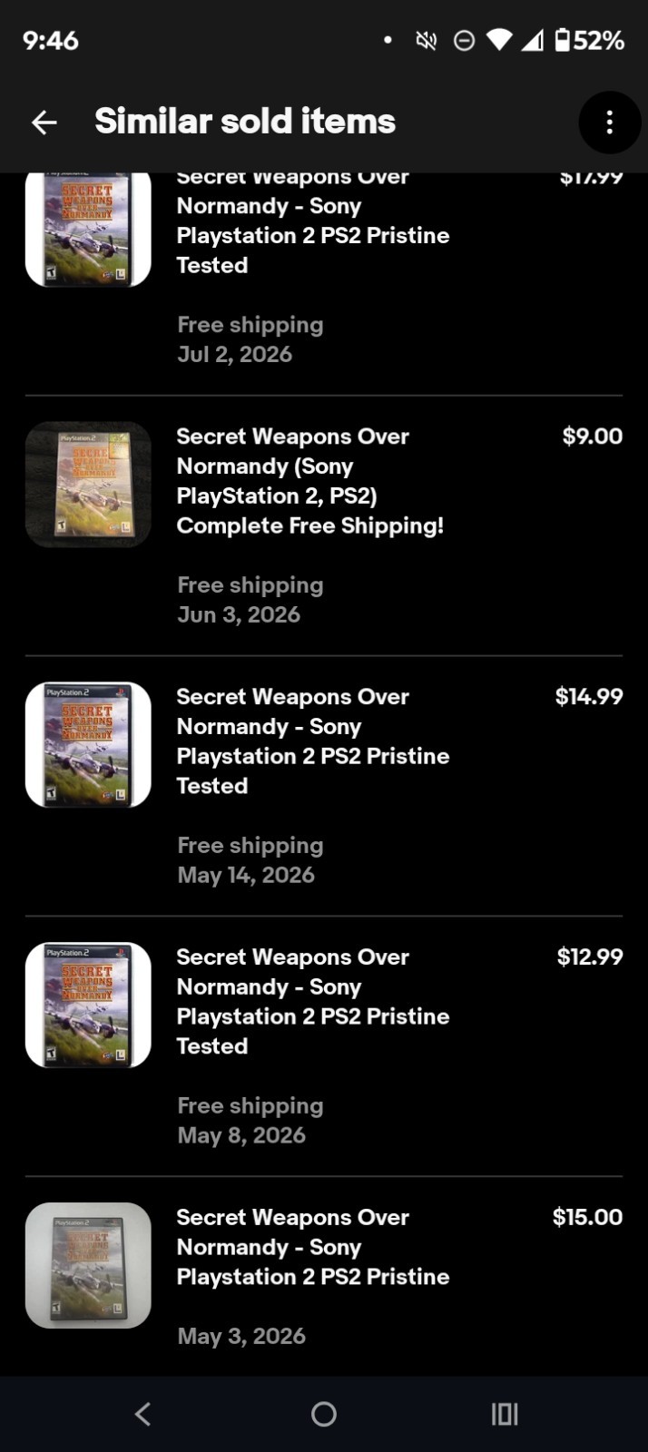 Secret Weapons Over Normandy CIB (Sony PlayStation 2, 2003)