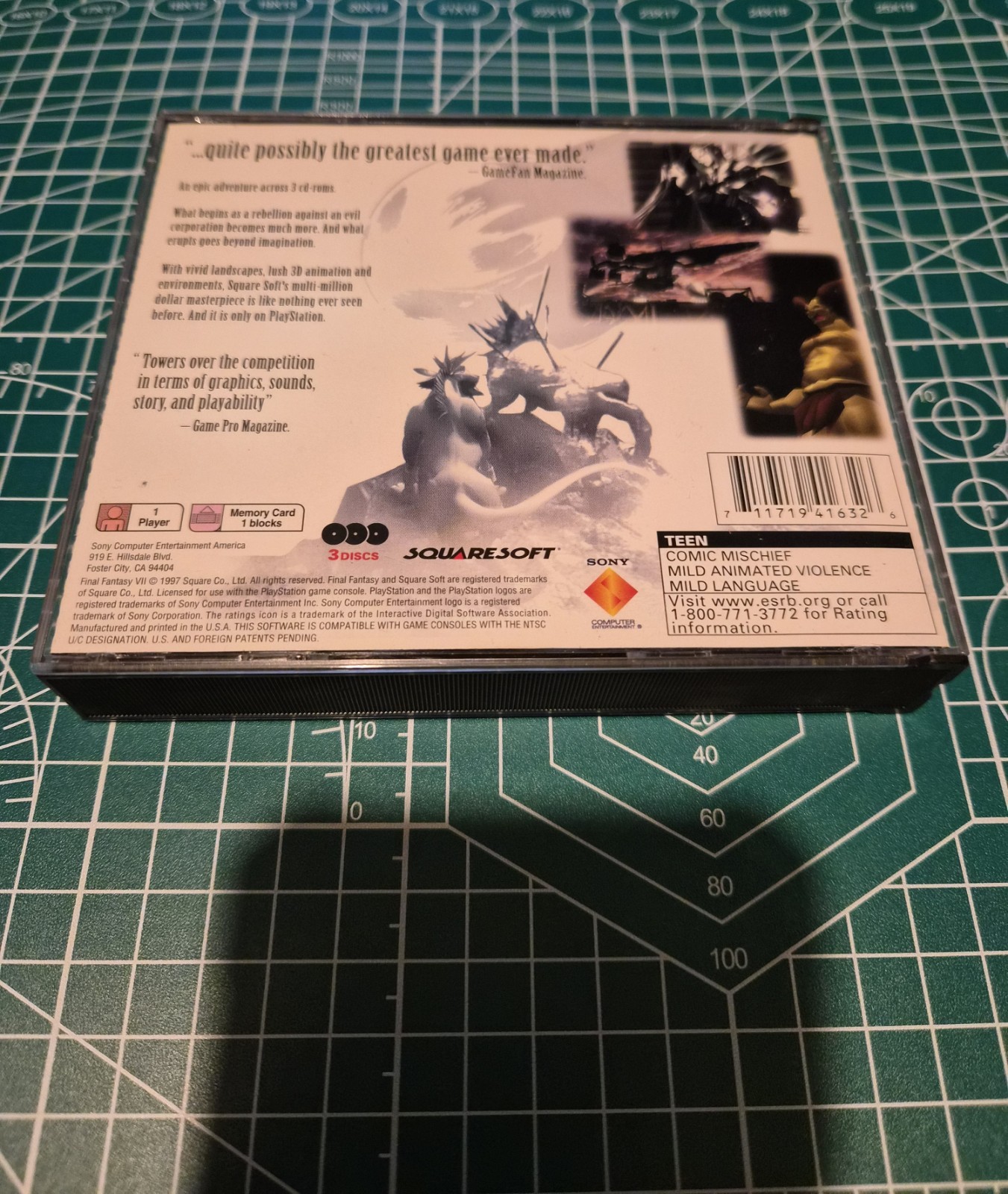 Final Fantasy VII 7 PlayStation 1 PS1 TESTED VG No Manual Squaresoft