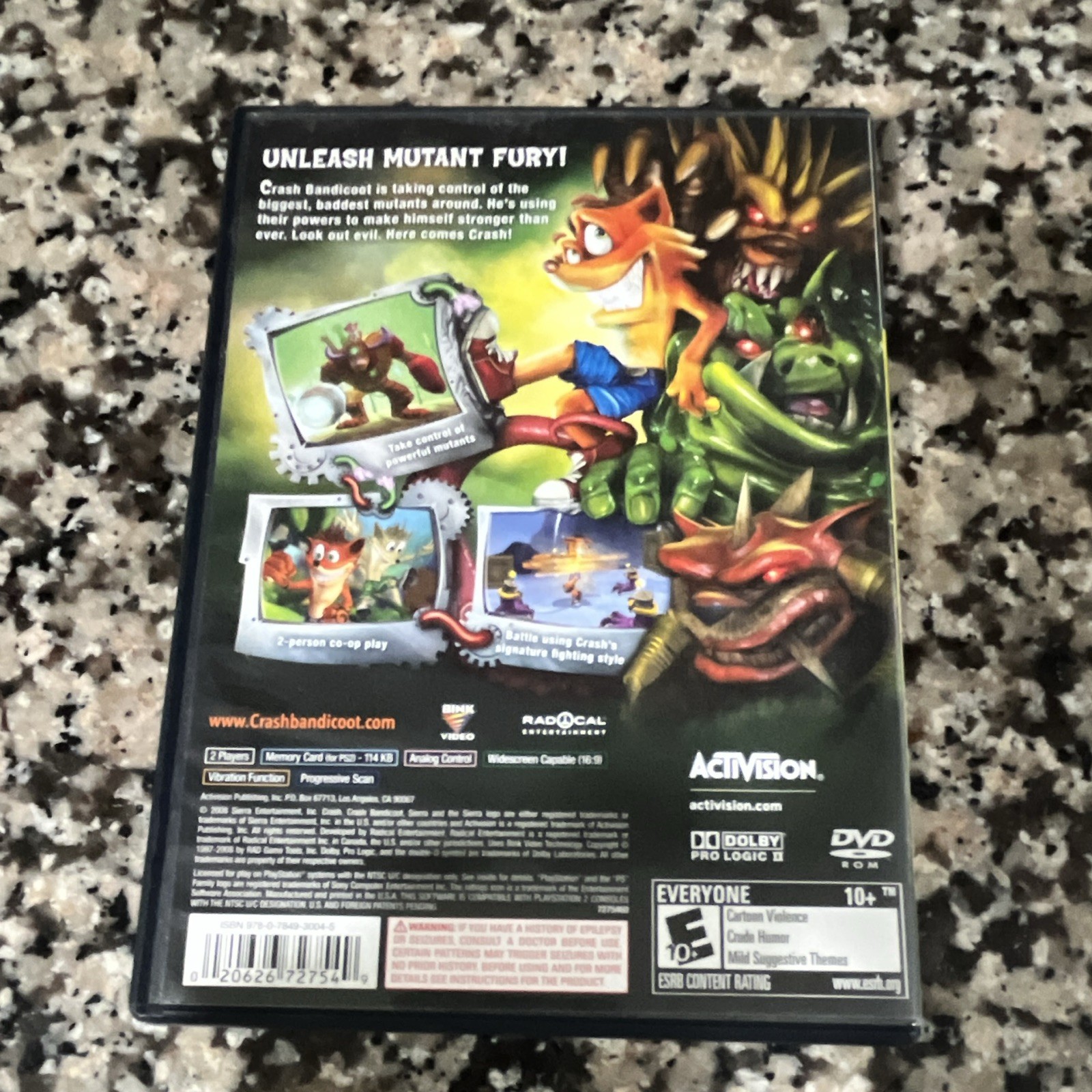 Crash: Mind Over Mutant Sony PlayStation 2 Complete w/ Manual (tested & works)