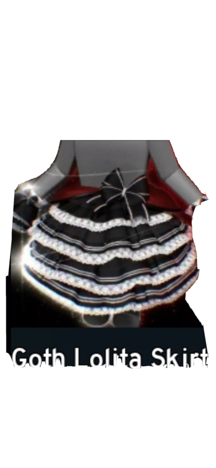 Roblox ROYAL HIGH- GOTH LOTIA SKIRT, TRUSTED! RARE!!! MESSAGE ME YOUR USER!