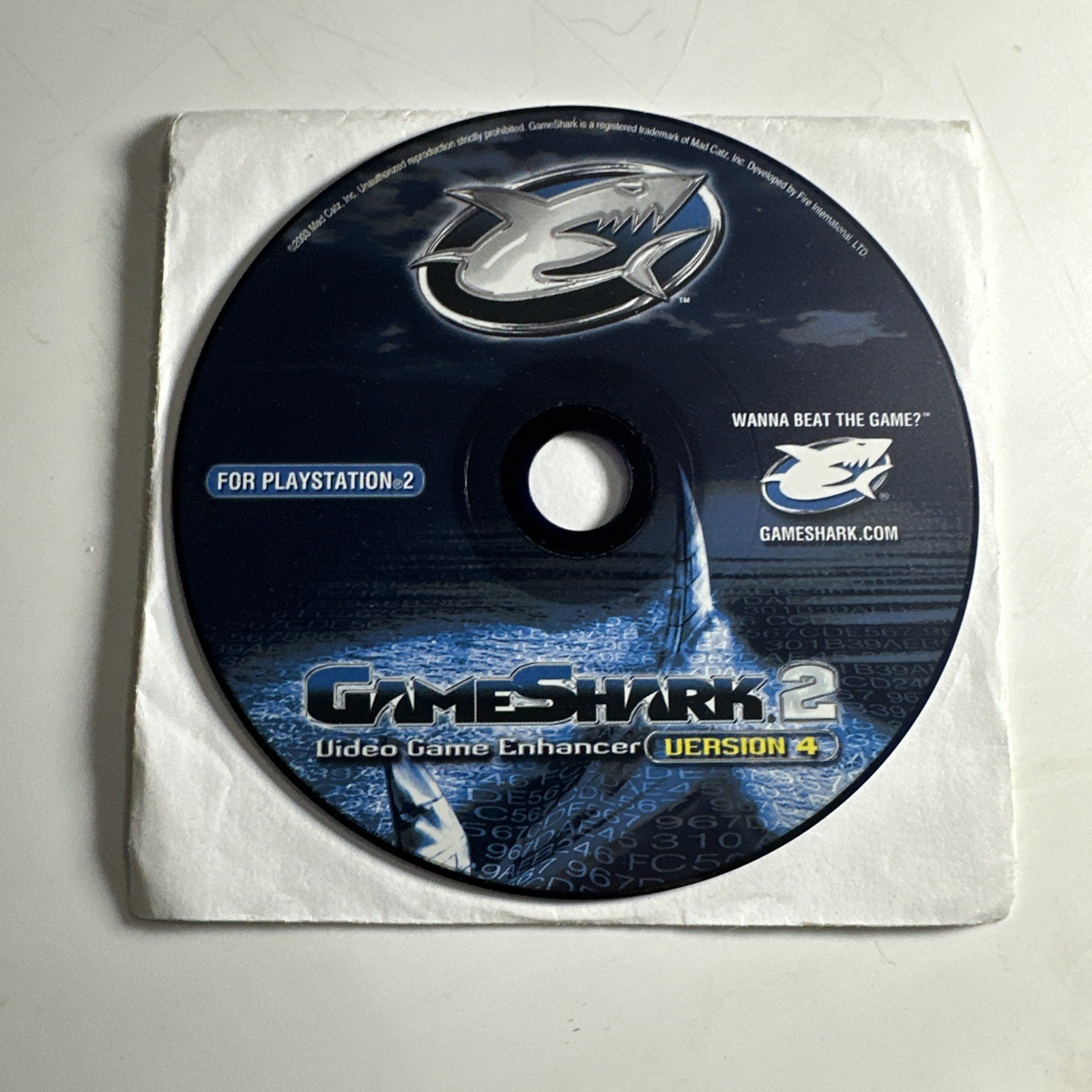 GameShark 2 Video Game Enhancer Version 4 for Sony PlayStation 2 PS2 – Disc Only
