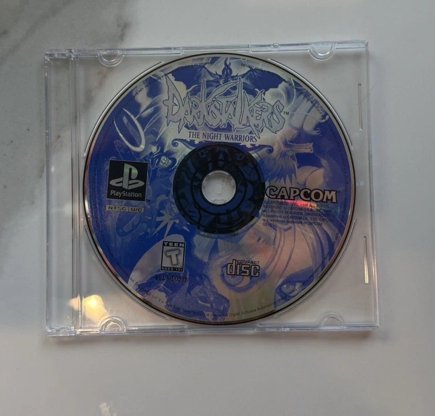 Darkstalkers: The Night Warriors (Sony PlayStation 1, 1996) PS1 Disc Only