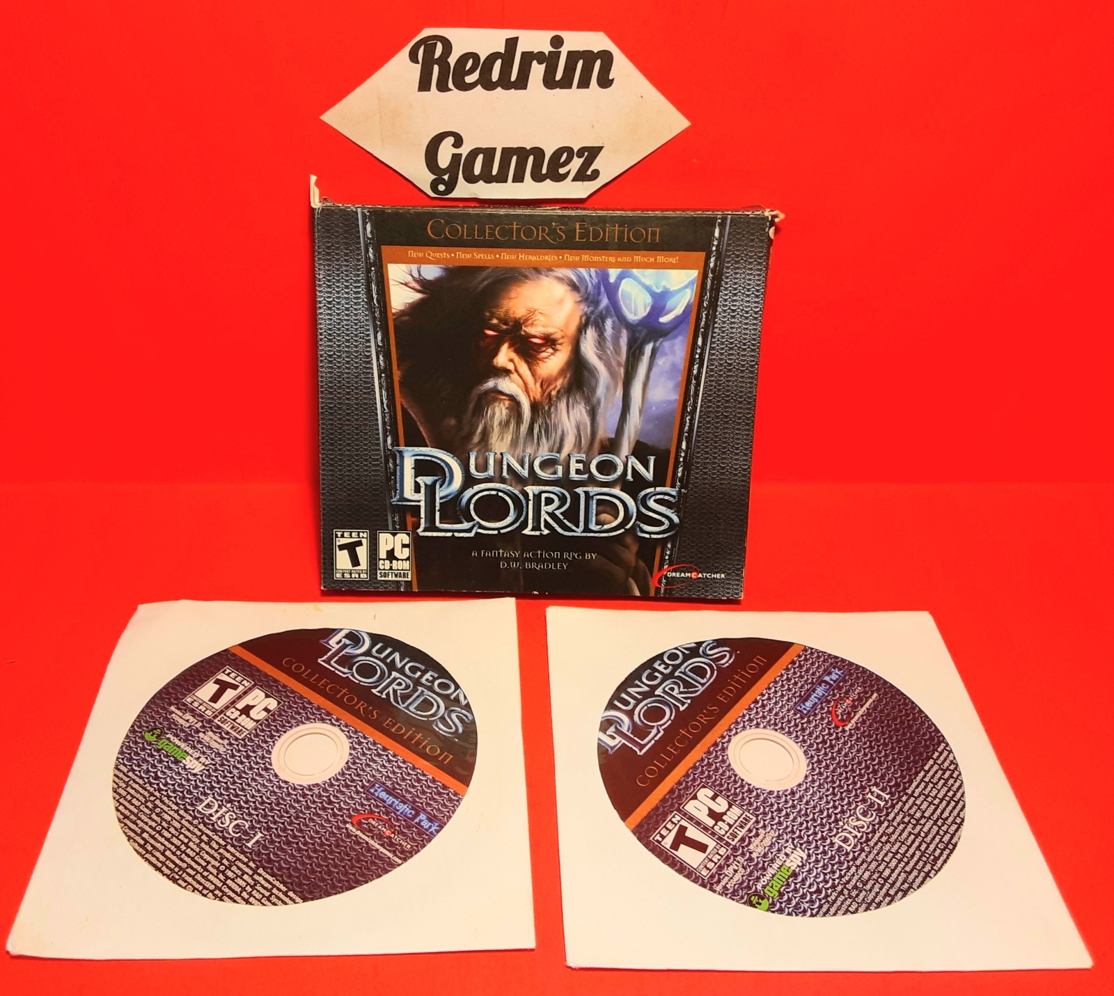 Dungeon Lords Collectors Edition COMPLETE Windows PC Video Games Fantasy