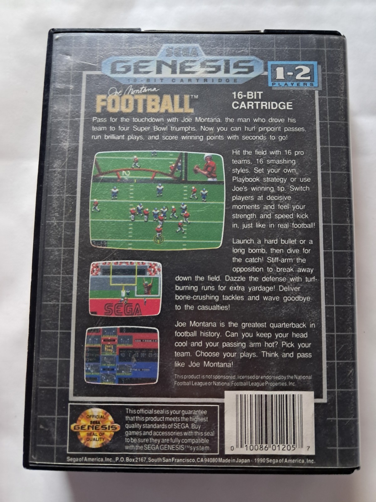 Joe Montana Football for Sega Genesis