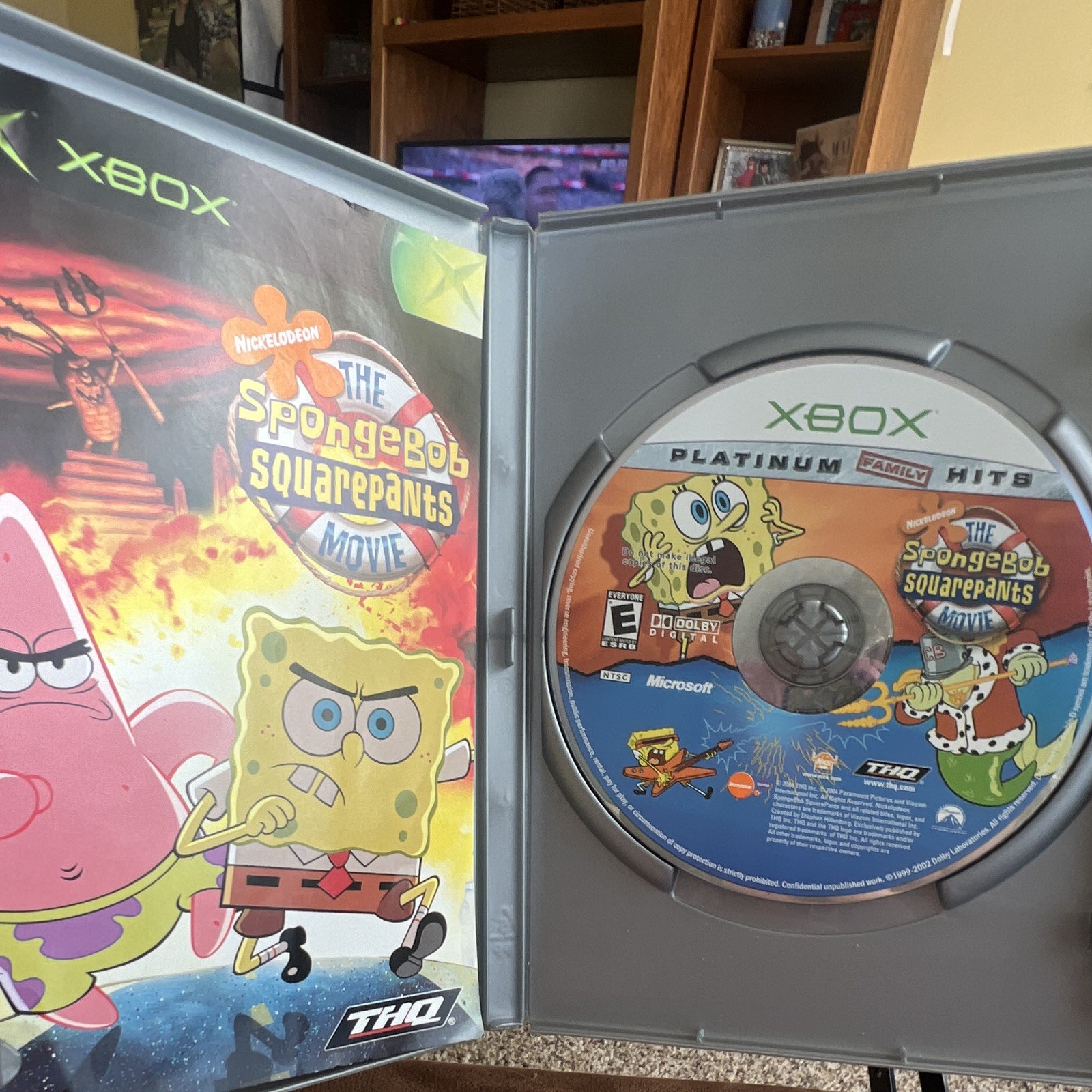 SpongeBob SquarePants The Movie Microsoft Xbox – Complete w/ Manual E 2004