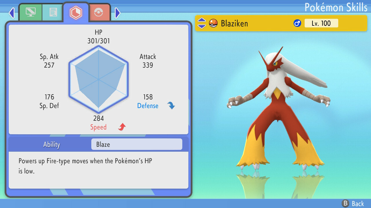 Pokemon Brilliant Diamond Shining Pearl BDSP – Shiny 6IV Max EV Blaziken