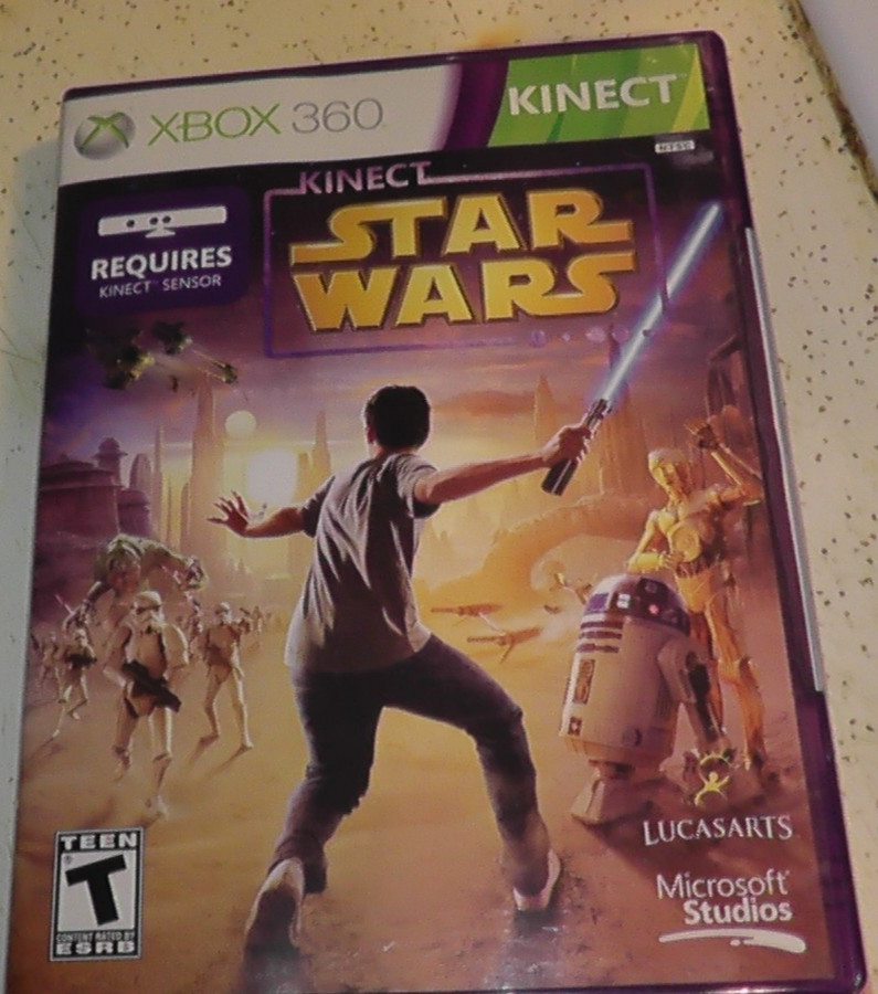 tested xbox 360 kinect star wars working + box & inserts