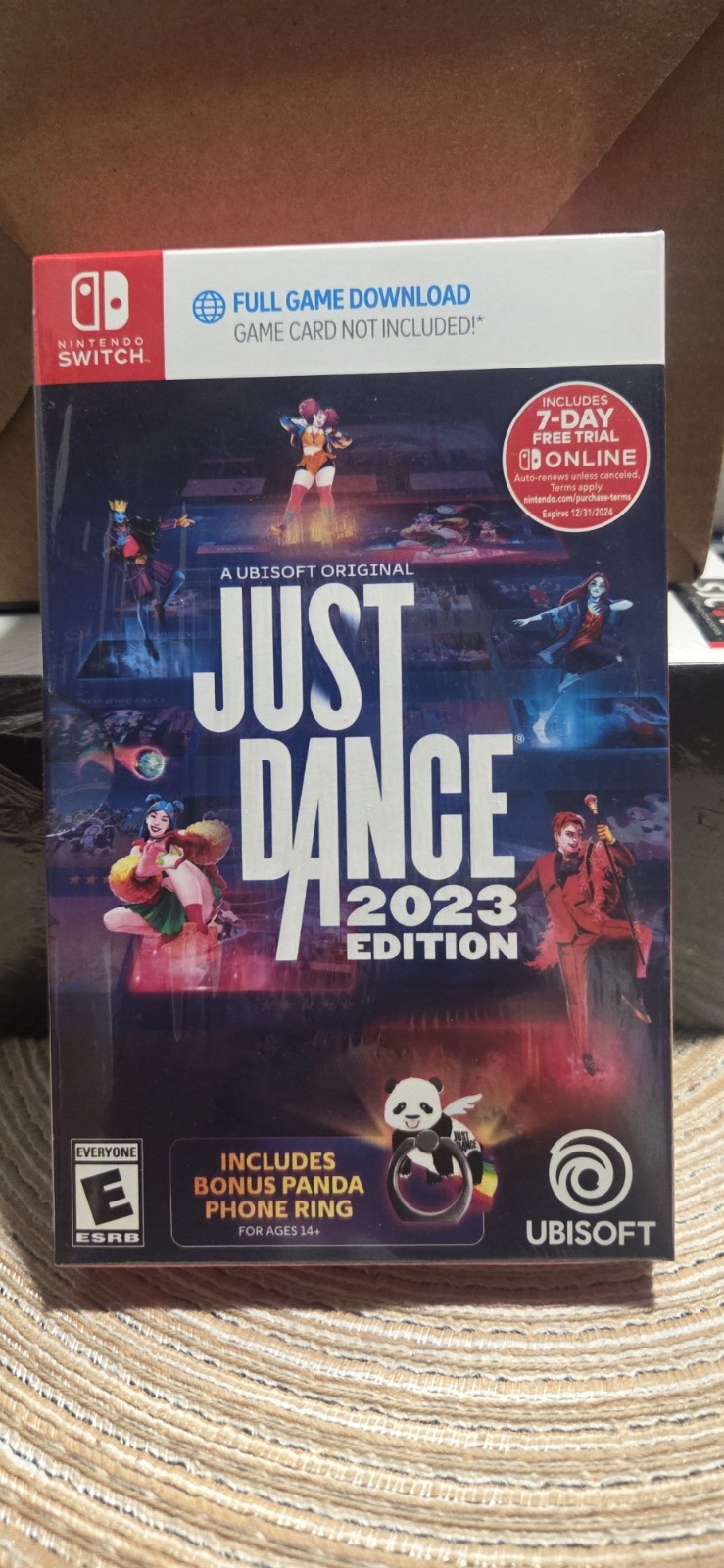 Just Dance 2023 Edition CodeInBox w Bonus Panda Phone Ring Switch Nintendo New