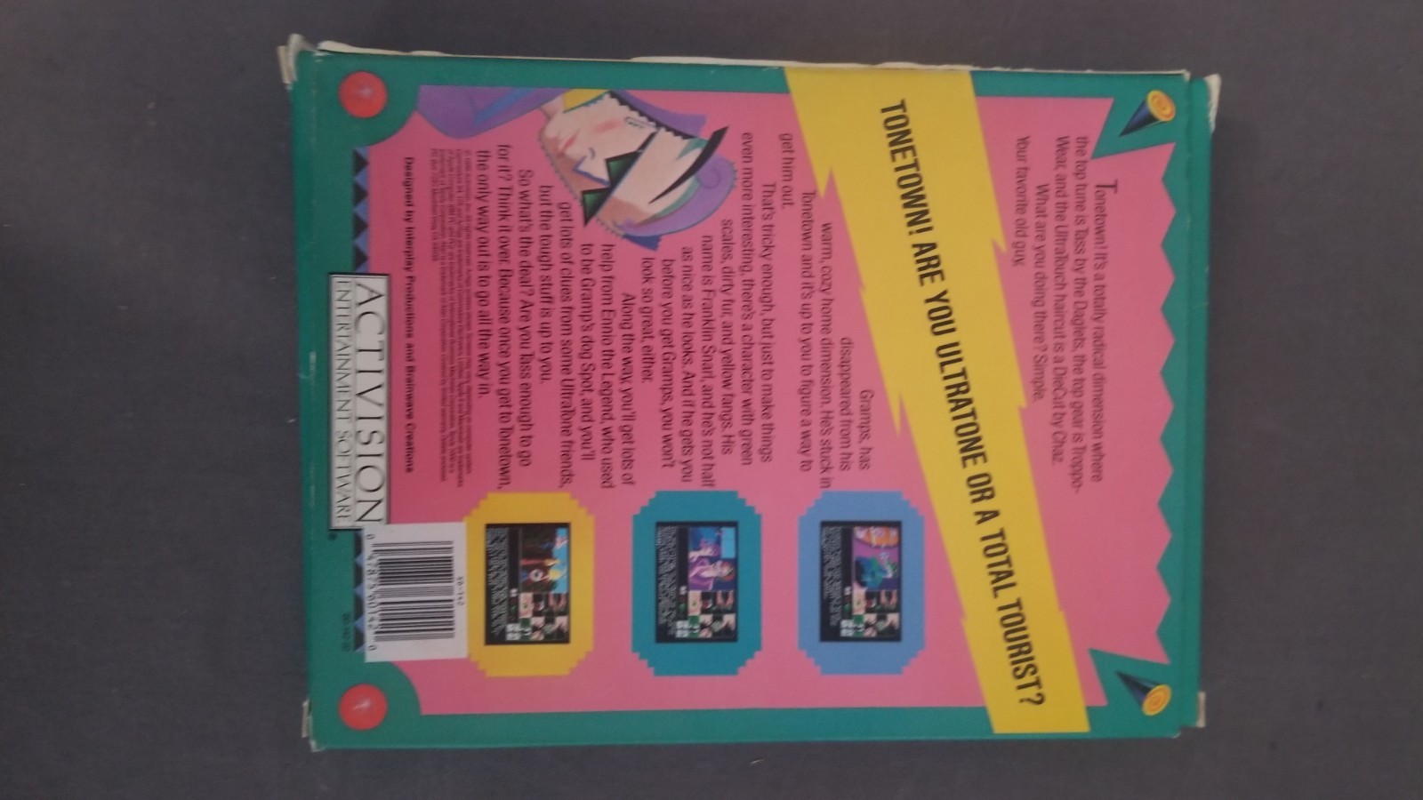 Vintage 1986 Tass Times in Tonetown Atari ST Activision Big Box CIB