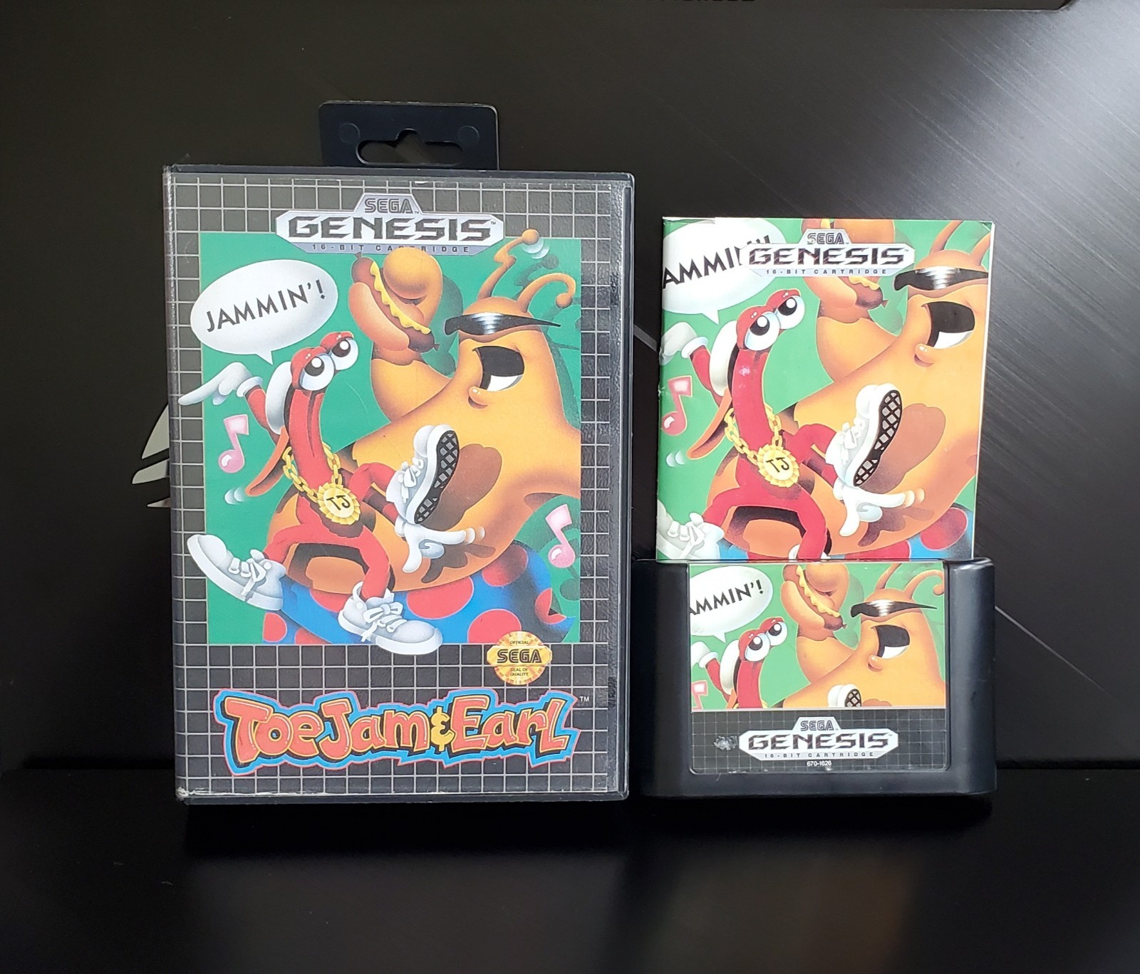 🔥ToeJam & Earl Sega Genesis EXCELLENT Complete W/ Manual Tested Working