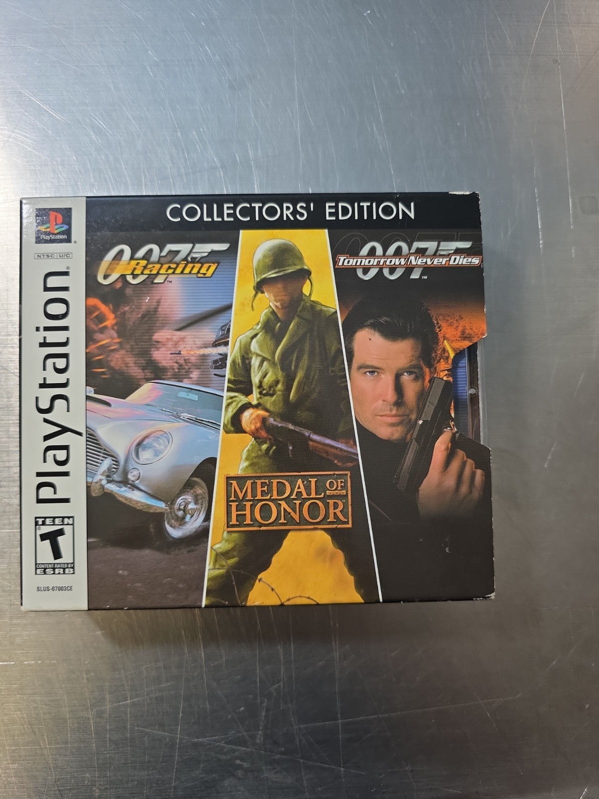 PlayStation 1 Collector’s Edition EA 3-Pack: 007 Racing, Medal of Honor, 007 Tom