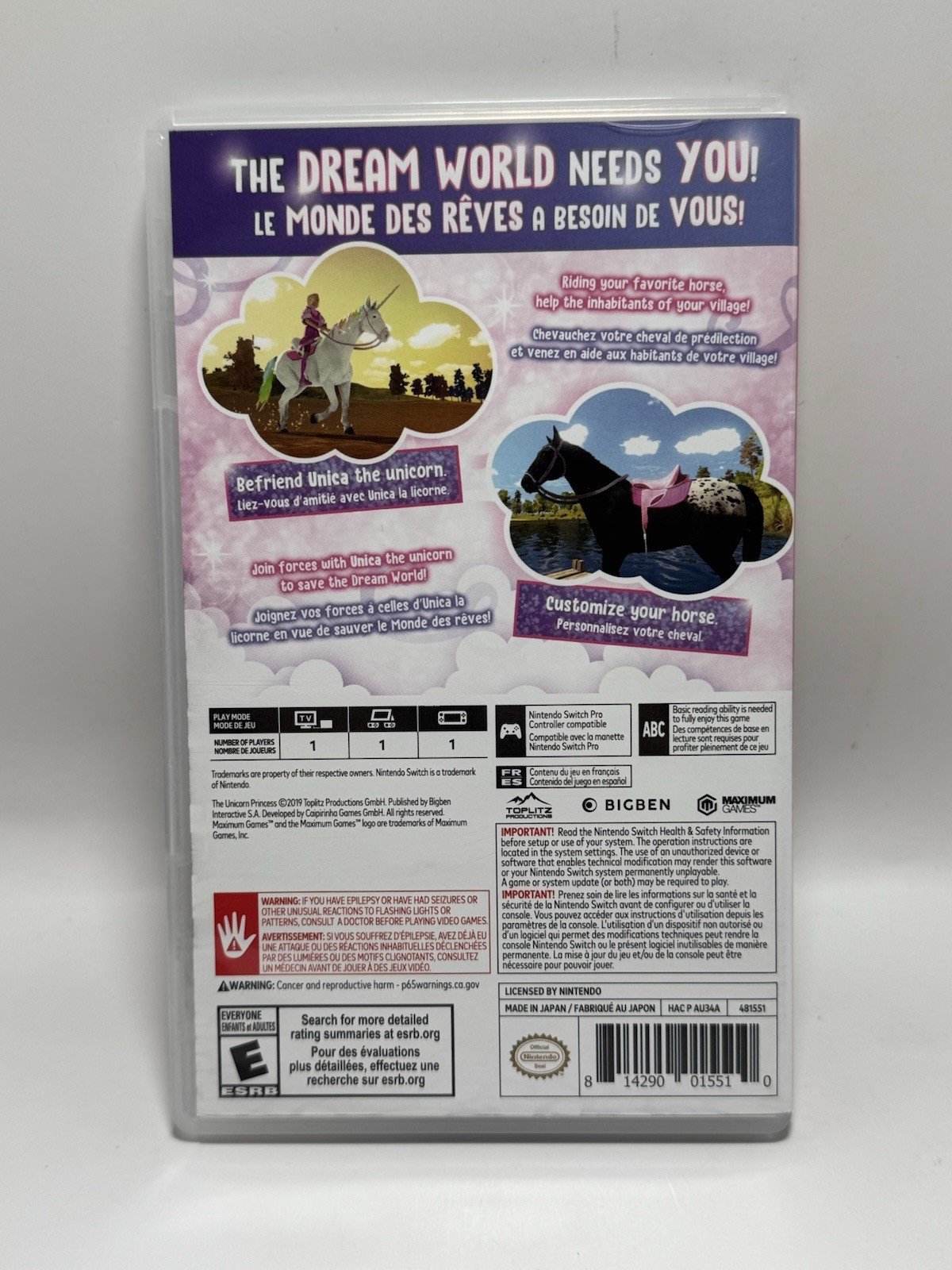 The Unicorn Princess (Nintendo Switch, 2019)