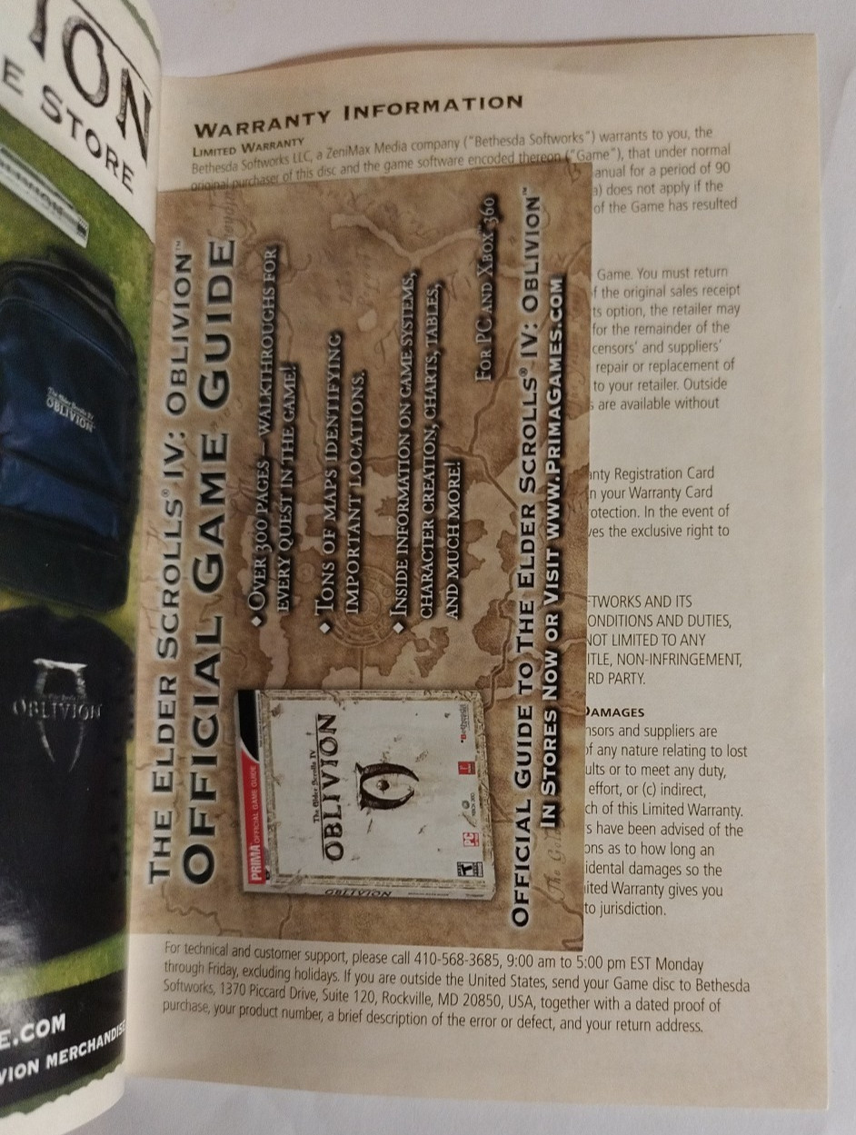 The Elder Scrolls IV Oblivion (PC Game, DVD-ROM, 2006) Tested. Elder Scrolls 4