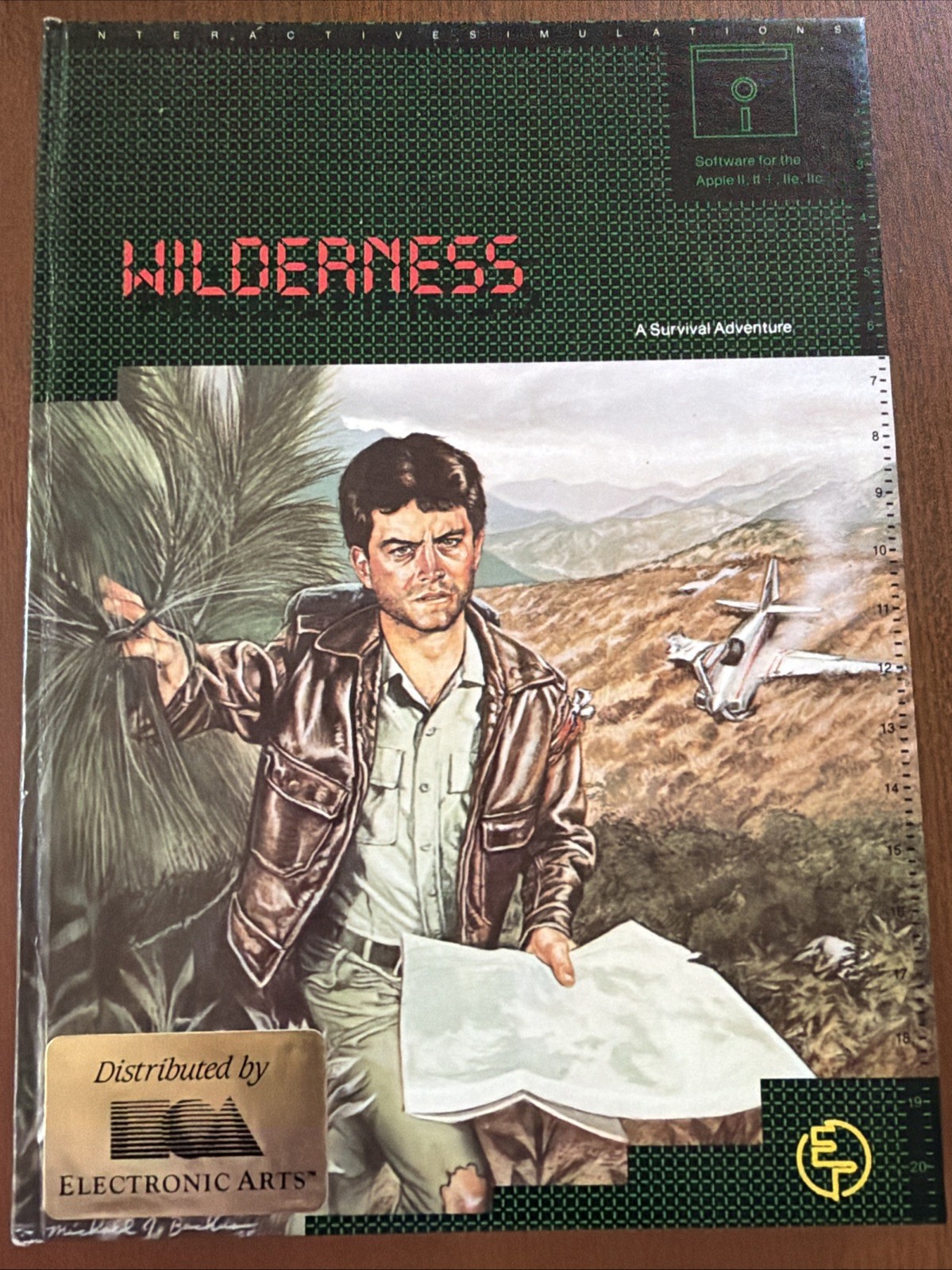 WILDERNESS: A SURVIVAL ADVENTURE FOR APPLE II, COMPLETE IN BOX