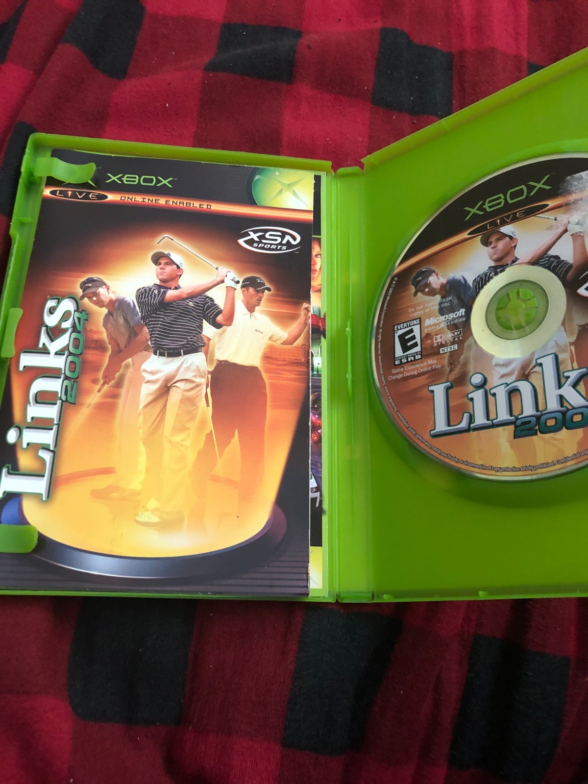 Links 2004 Microsoft Xbox 2003 Case Manual Disc Tested Works Great Authentic