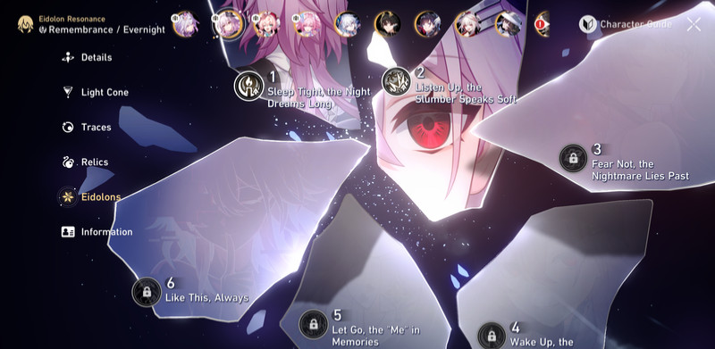 [NA] hsr Honkai Star Rail E2 Castorice, and Evernight account