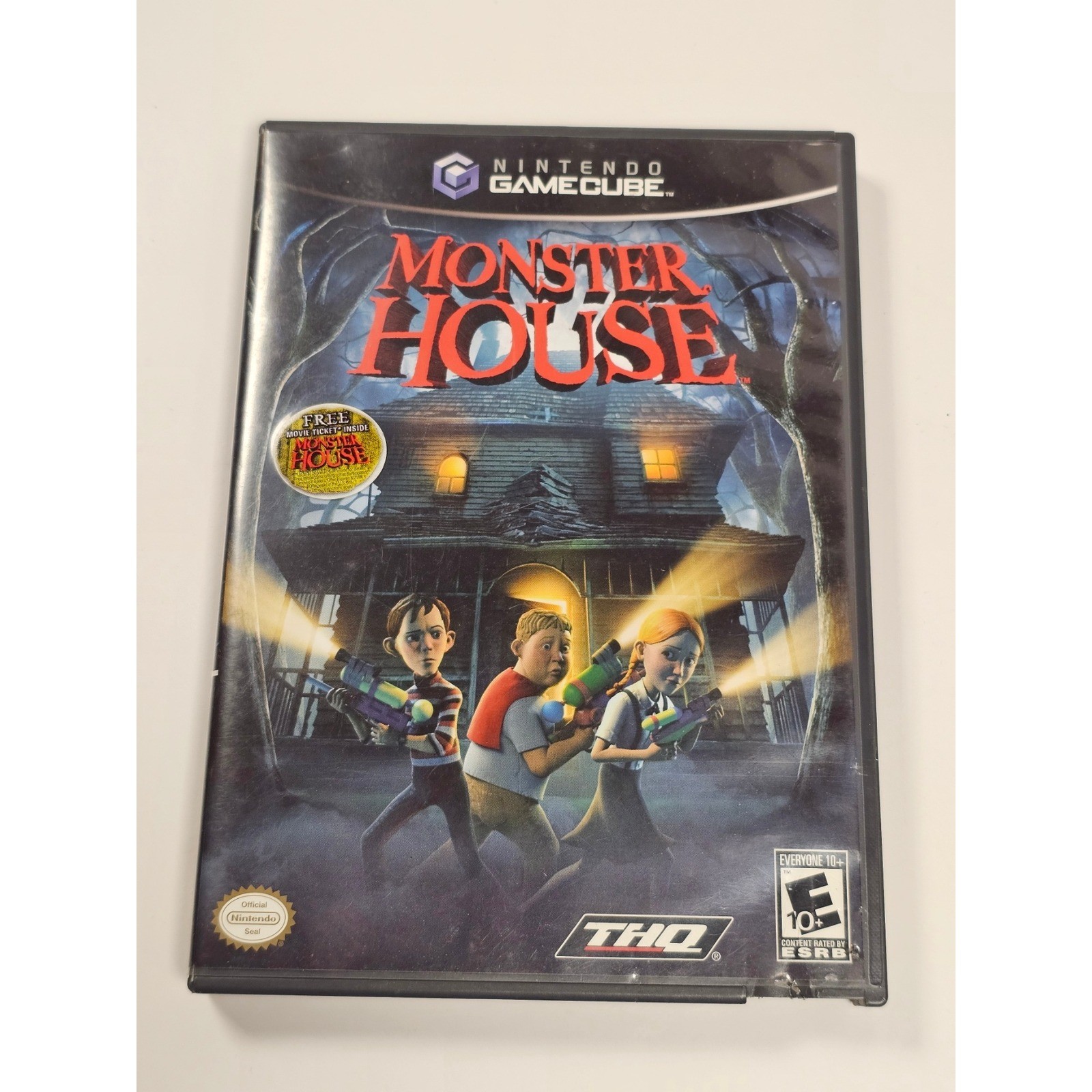 Monster House Nintendo GameCube 2006 THQ Action Adventure Game with Movie Ticket