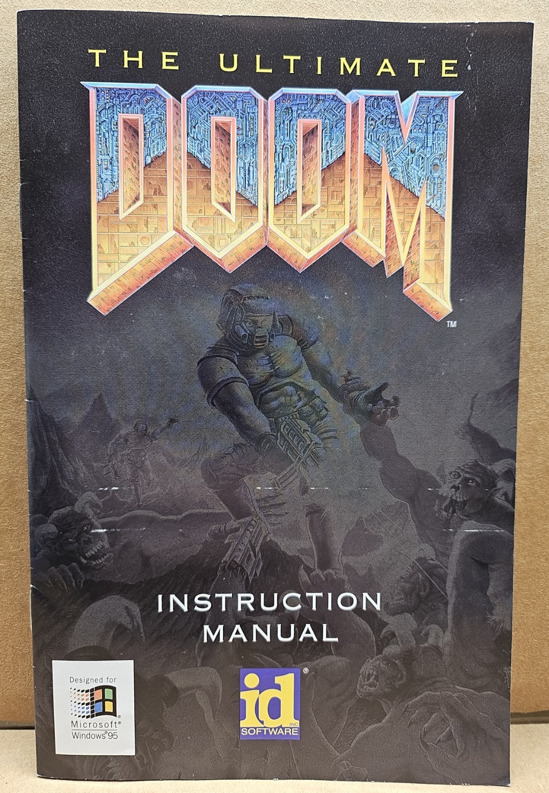 Ultimate Doom PC Game Windows 95 CD-ROM NO Poster VG+