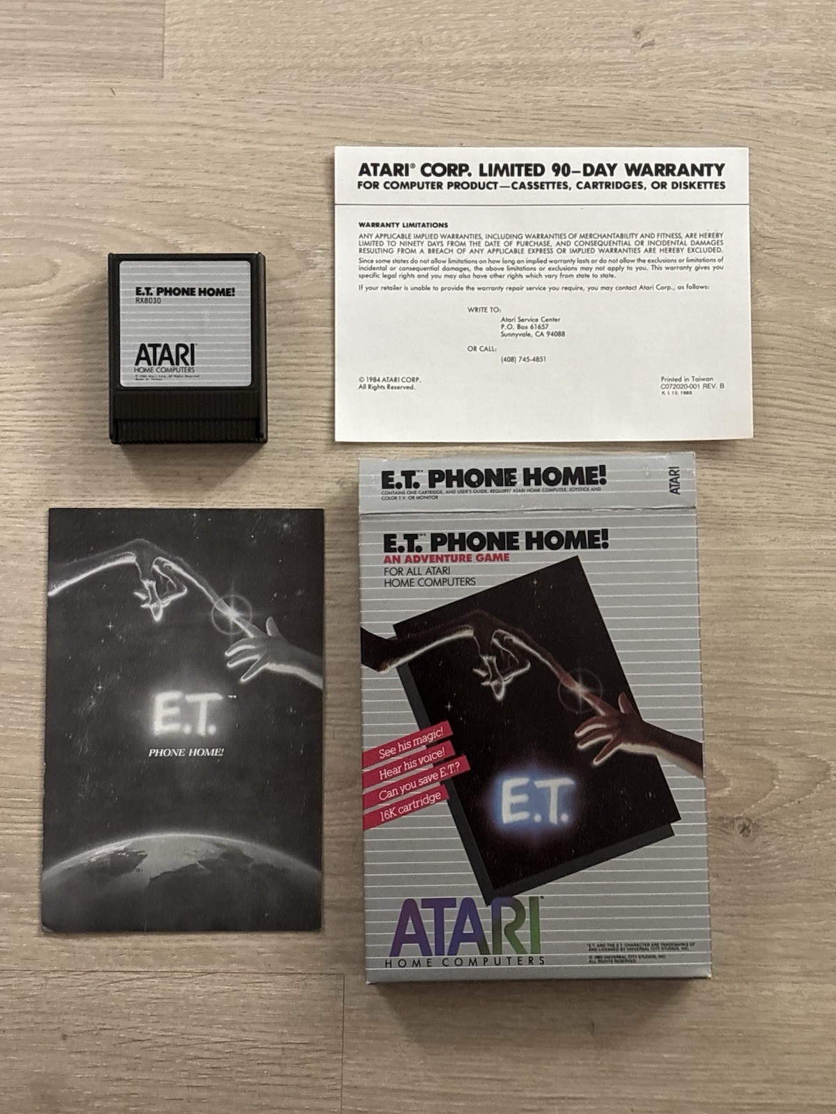 NEW Vintage E.T. Phone Home Atari Computer Game Atari 400/800XL/XE 1982
