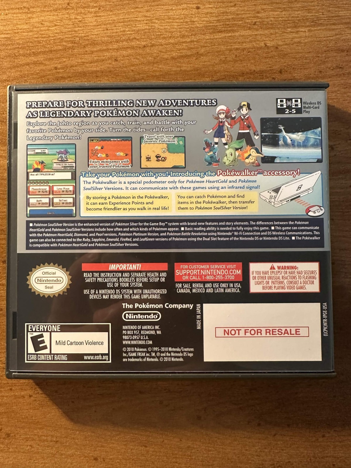 Pokemon: SoulSilver Version with Pokewalker CIB