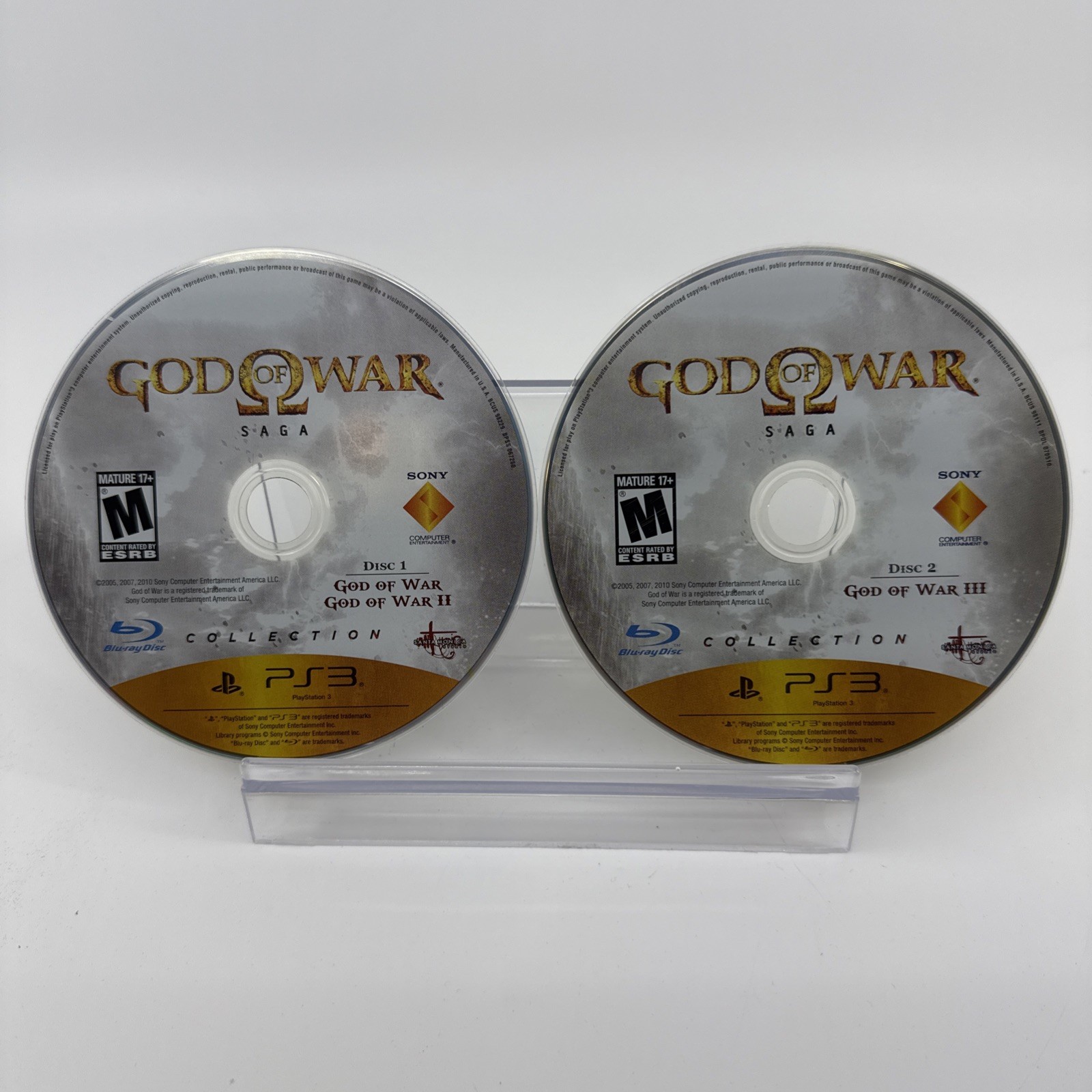 God of War Saga 1,2 & 3 Dual Pack PS3 – DISCS ONLY