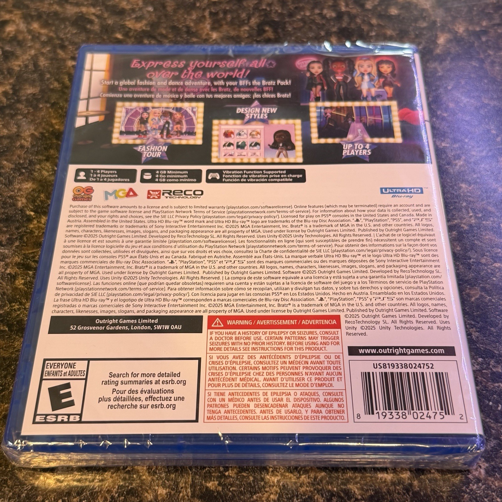 💥 Bratz Rhythm & Style (Sony PlayStation 5, 2025) PS5 Sealed Ships Fast 🏎️ 💨