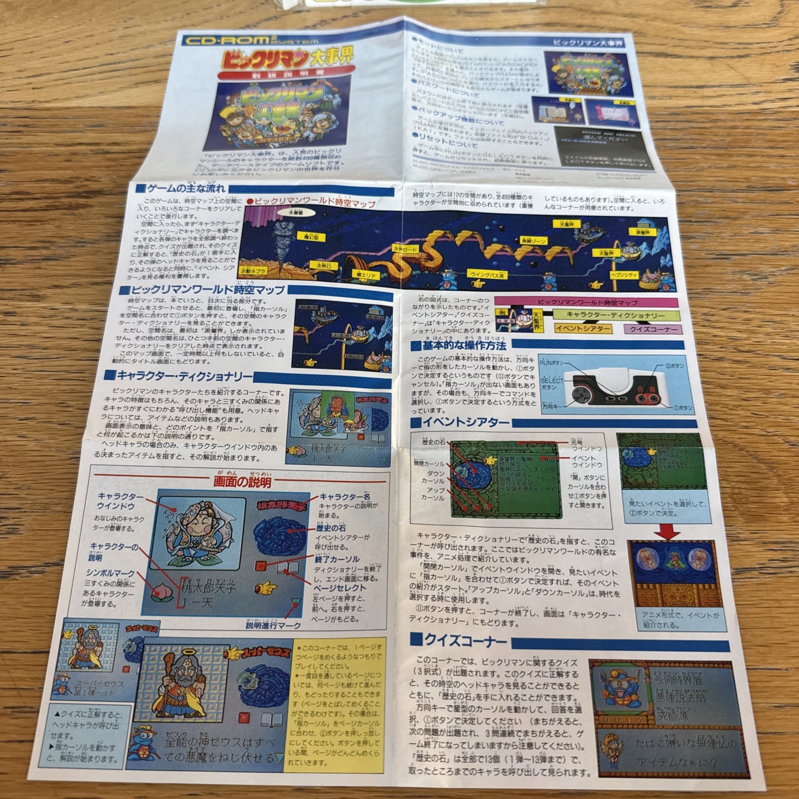 BIKKURIMAN DAIJIKAI PC Engine CD Complete With Manual And Poster US Seller