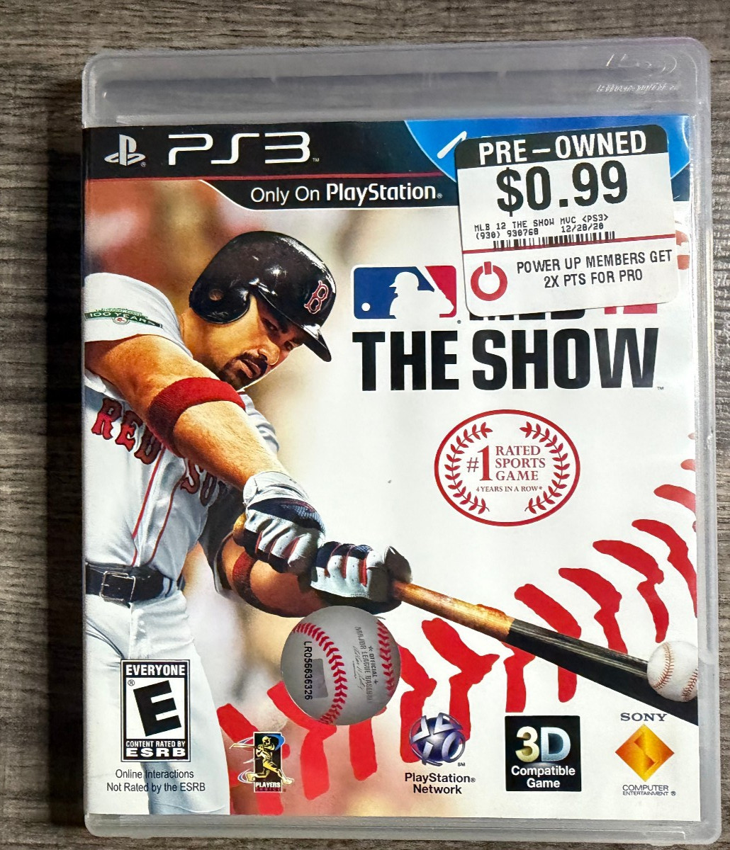 MLB 12 The Show – Sony PlayStation 3 – Acceptable Condition