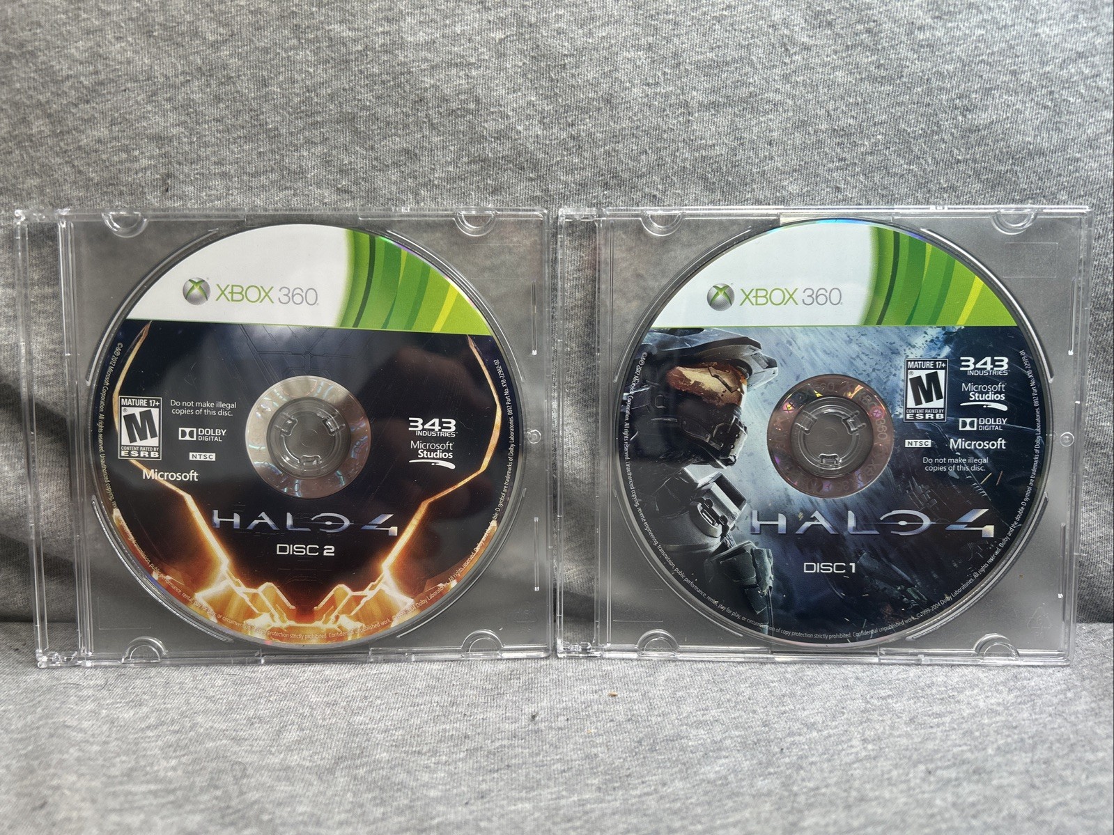 Halo 4 – Xbox 360 Discs Only 1&2 Good Condition See Pics