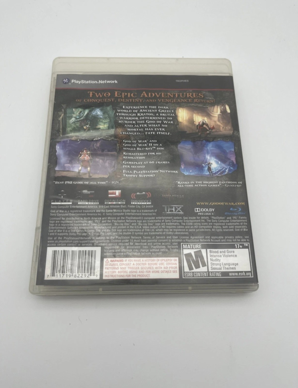God of War Collection (1&2) – Sony PlayStation 3