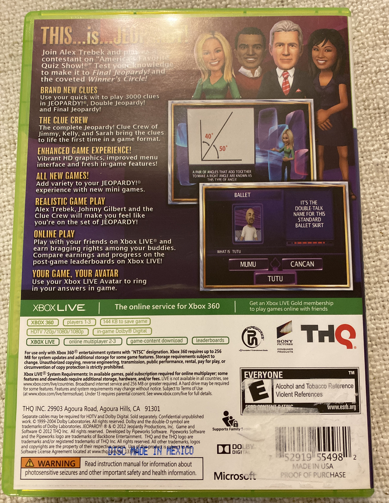 Jeopardy (Microsoft Xbox 360, 2012)
