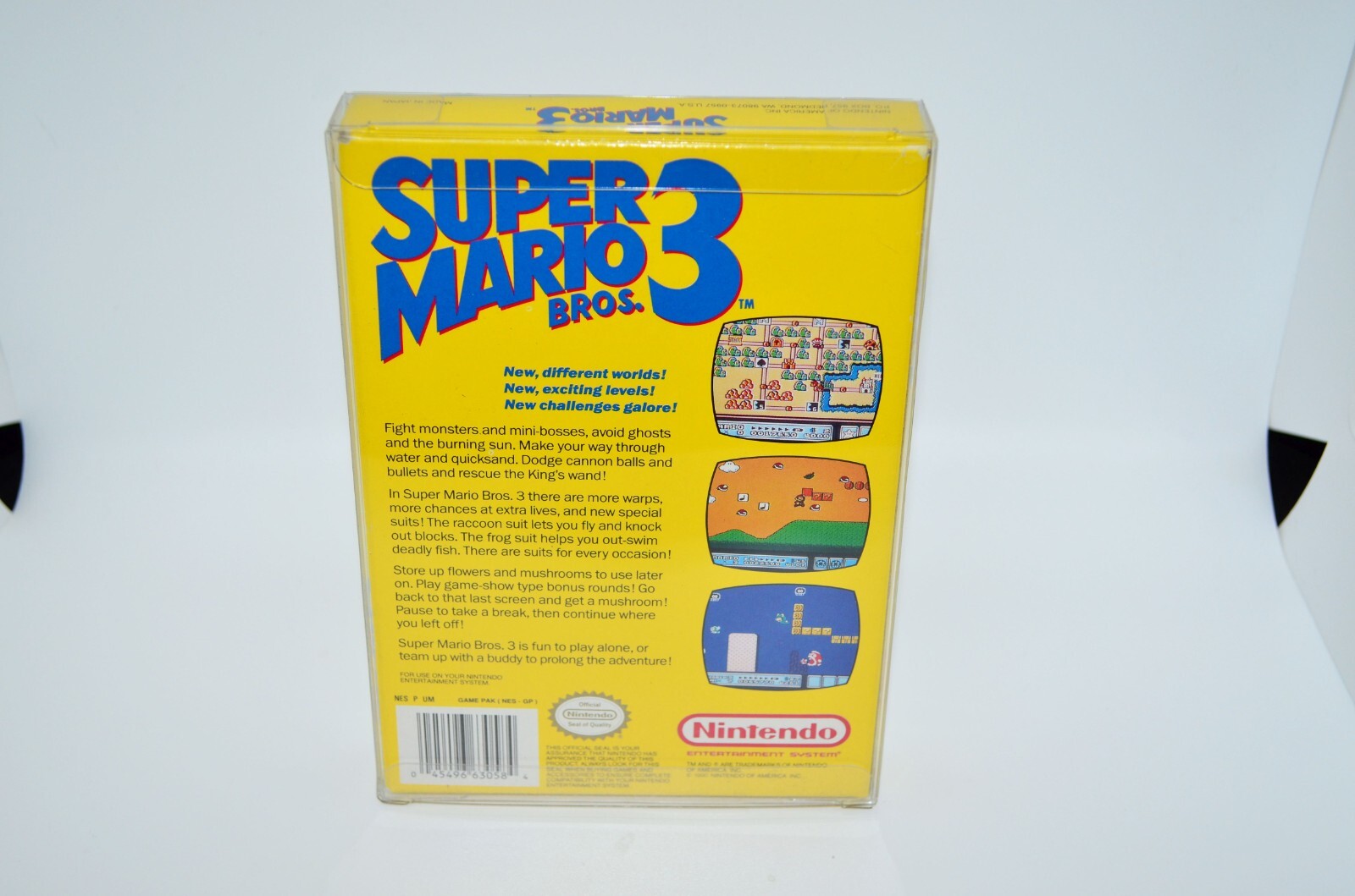 5 Plastic Protective Protectors Cases Sleeves Display Boxes For Nintendo NES