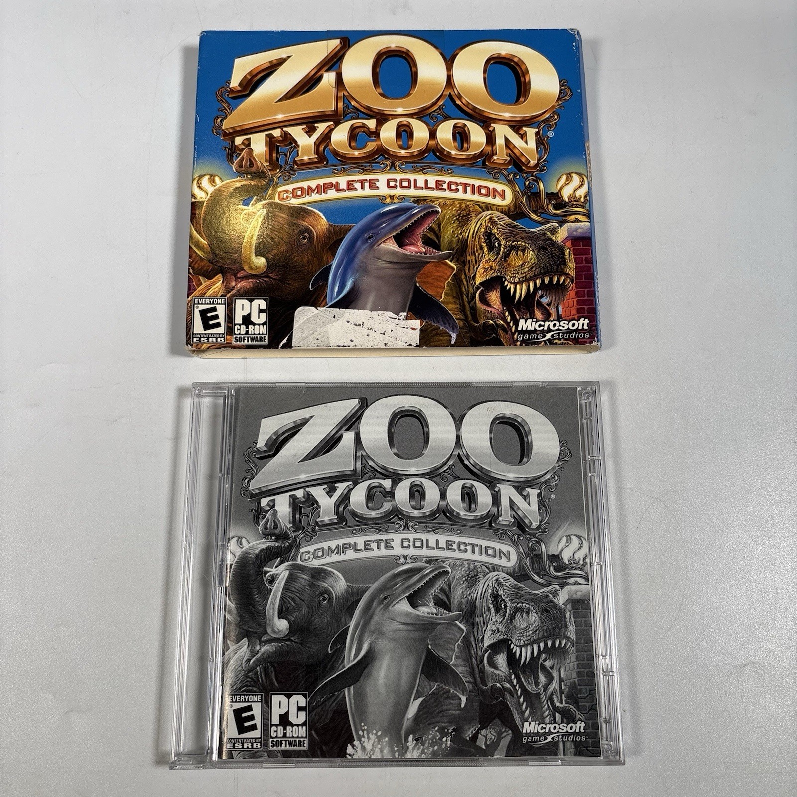 Zoo Tycoon Complete Collection (PC Game, 2003, 2-Disc Set) W/ Slipcover CD