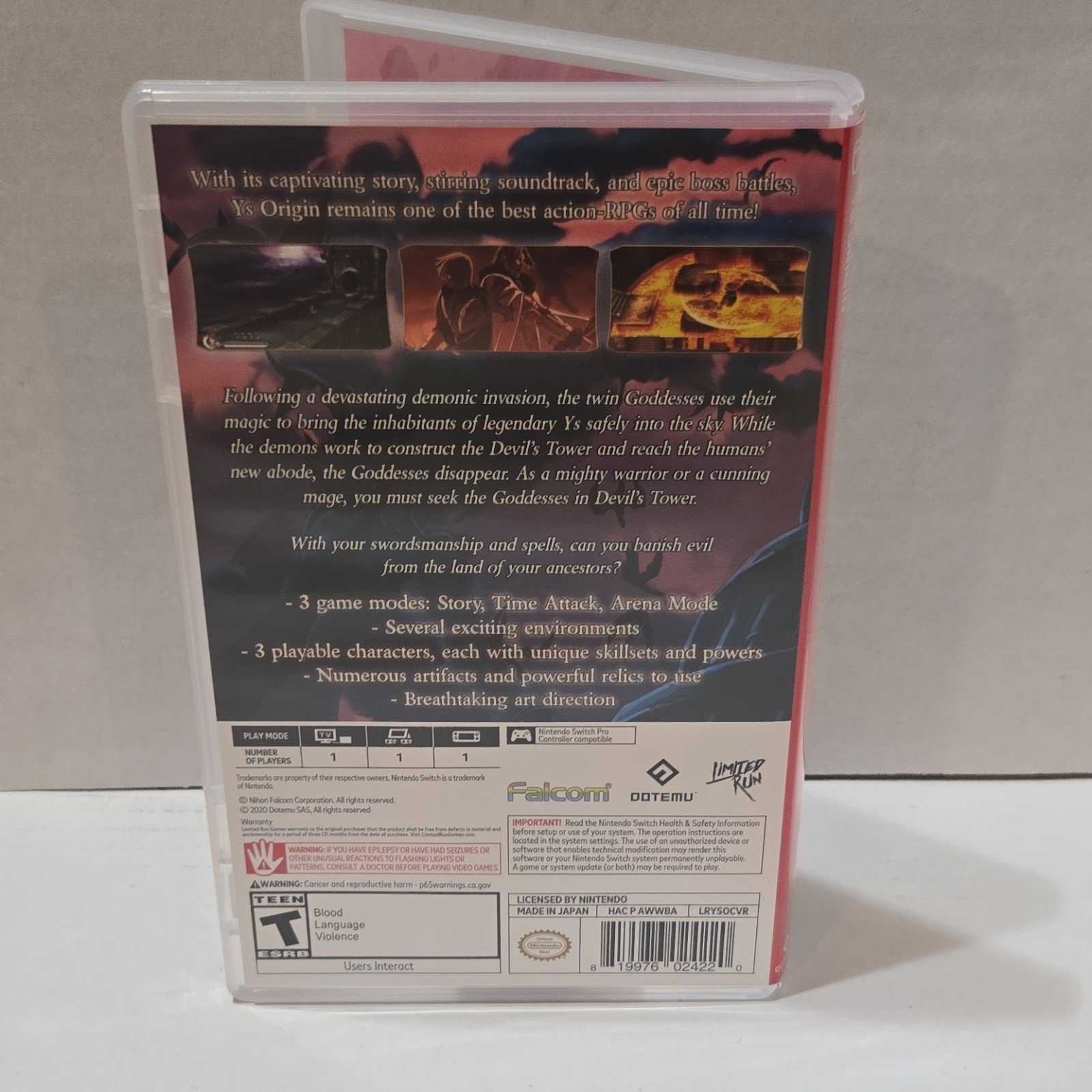 Dotemu Ys Origin Nintendo Switch Mint condition (CIB)