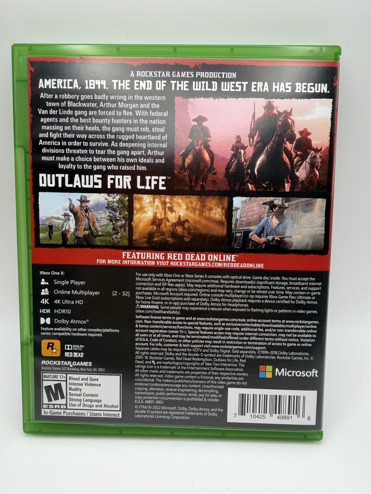 Red Dead Redemption 2 – Microsoft Xbox One CIB Complete TESTED WORKS