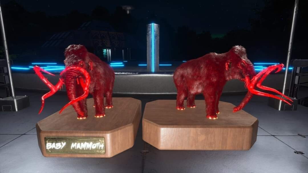 ARK ASCENDED OFICIAL PVE PAIR BABY MAMUTE RED ID01 TOP STATUS PC/XBOX/PS5