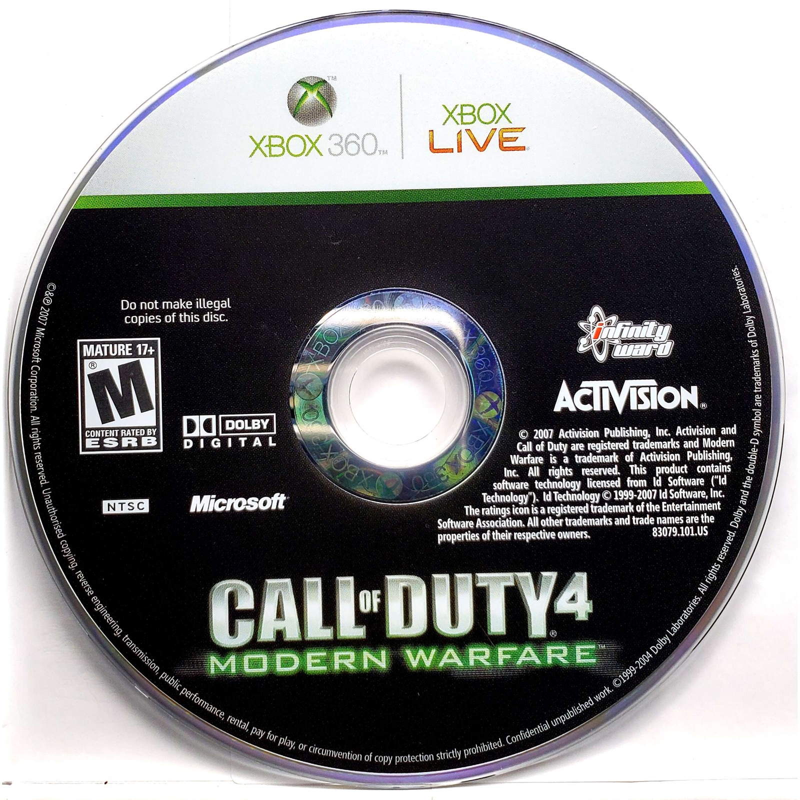Call of Duty 4 Modern Warfare – Microsoft Xbox 360 Pristine 180 Day Guarantee