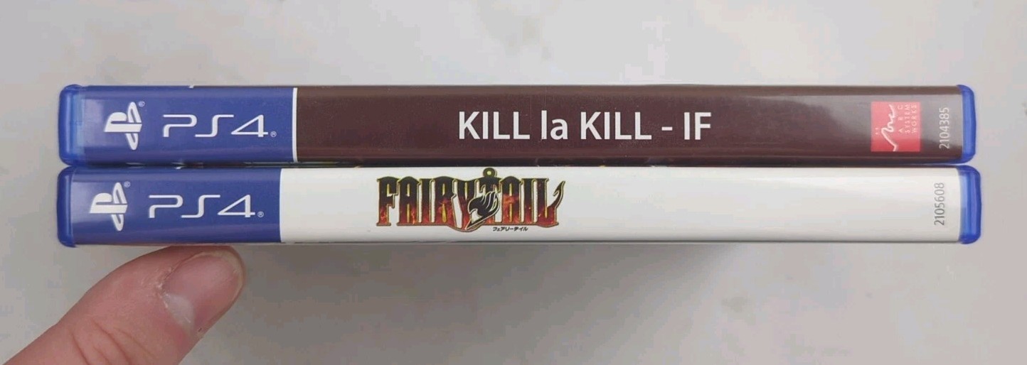 Kill La Kill If & Fairy Tail PS4 PlayStation 4 2 Game Anime Bundle Lot CIB RARE