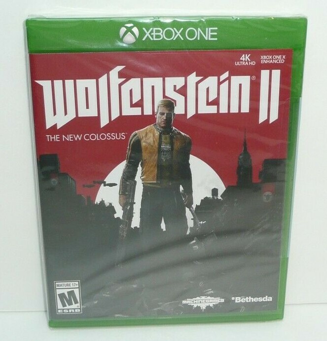 Wolfenstein 2 The New Colossus Xbox One Video Game Blood Gore Violence Bethesda