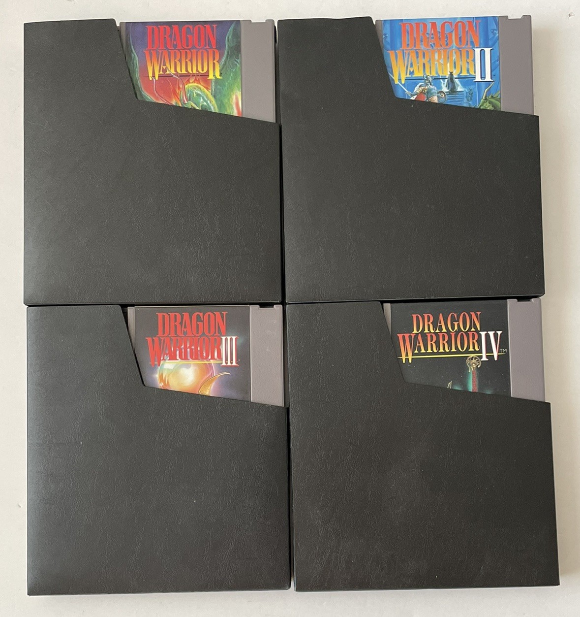 NES Nintendo Dragon Warrior 1 2 3 4 Cartridge Only Lot, VG Condition Ships Boxed