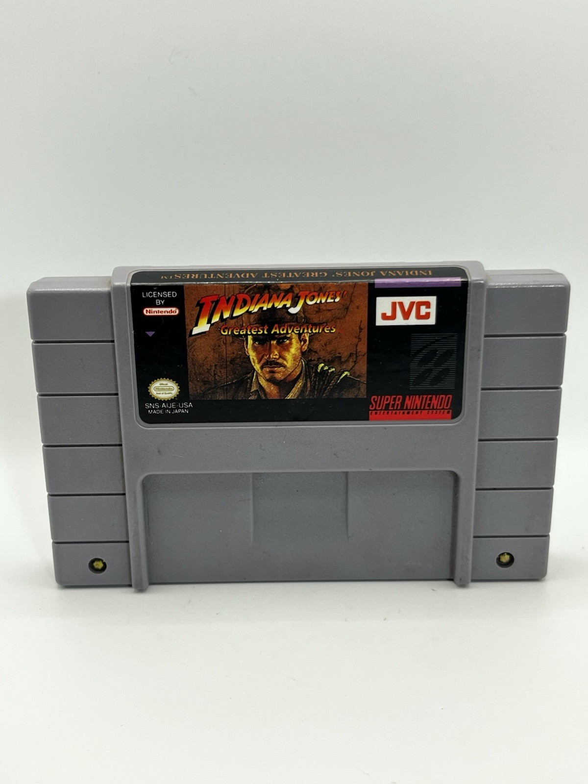 Indiana Jones Greatest Adventures SNES Super Nintendo Authentic Tested Working