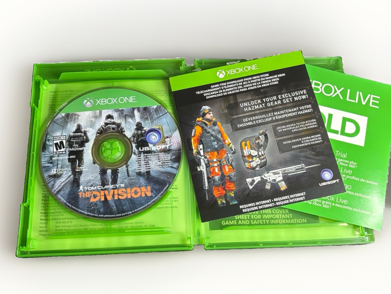 Tom Clancy’s The Division (Microsoft Xbox One, 2016) – Tested XB1, CIB