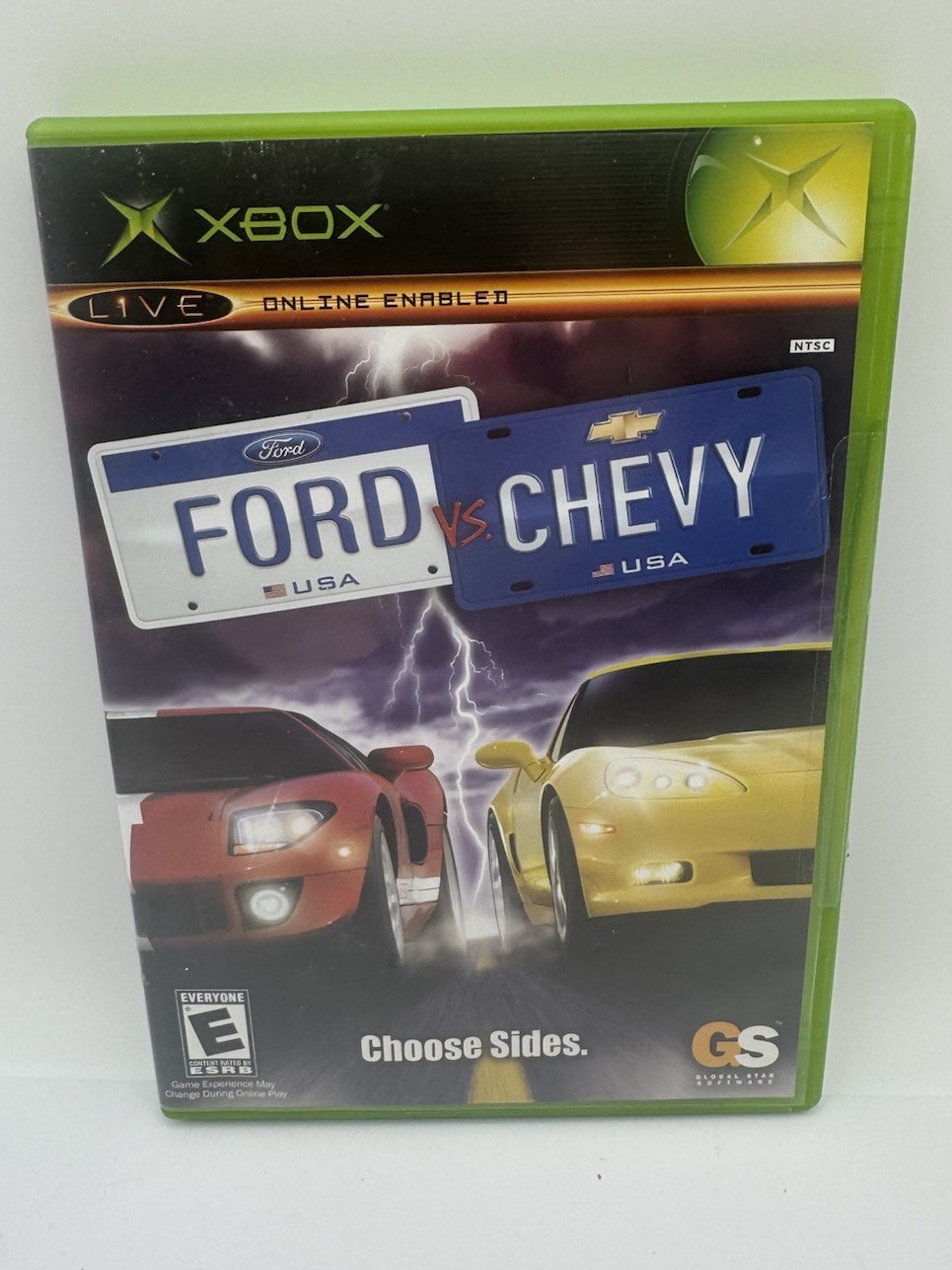 Ford vs. Chevy (Microsoft Xbox, 2005) W/MANUAL + REG CARD- Untested/Free Returns