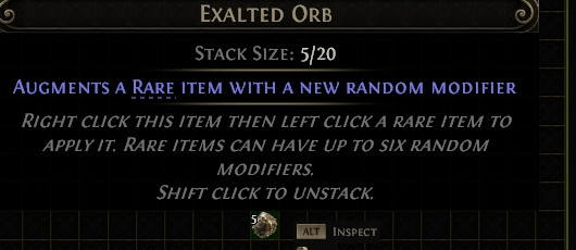 40000x Exalted Orb Return of the Ancients League Path of Exile 2 POE 2