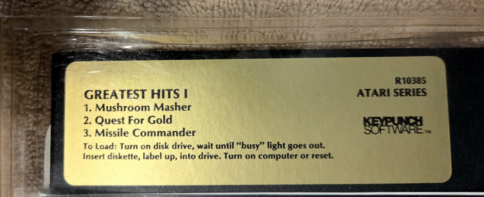 Atari Series “Greatest Hits I” Games & “Money Tools” Disk Software Set